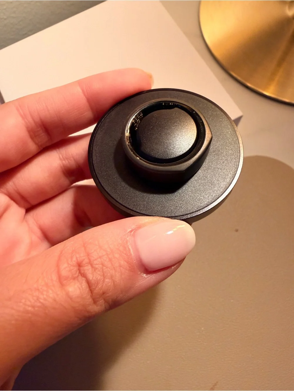 Oura Black Charging Dock with White Presentation Box